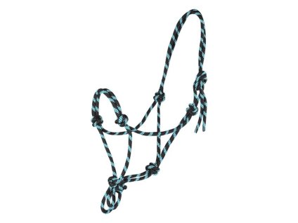 Provazová ohlávka WALDHAUSEN black/mint COB