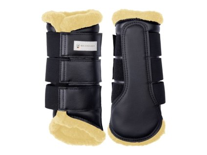 Drezurní kamaše WALDHAUSEN Soft black/beige (XL)