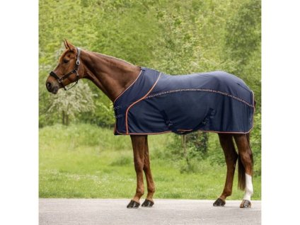 Deka síťovaná WALDHAUSEN Cooler Fly-Summer night blue/orange 165cm