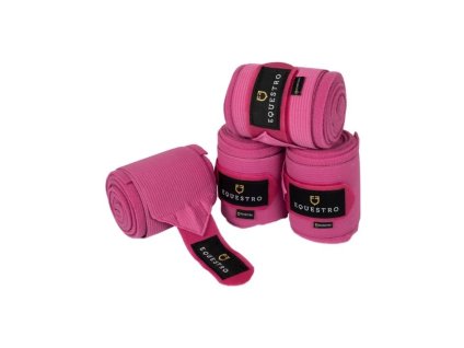 Elastické bandáže EQUESTRO fleecové fuchsia