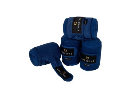 Elastické bandáže EQUESTRO fleecové dark blue (DOPRODEJ)