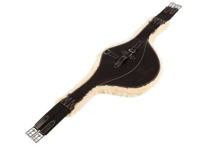 Okopávací podbřišník EQUESTRO s beránkem hnědý 100cm