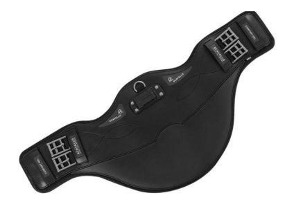 Krátký okopávací podbřišník ACAVALLO PVC černý 55cm