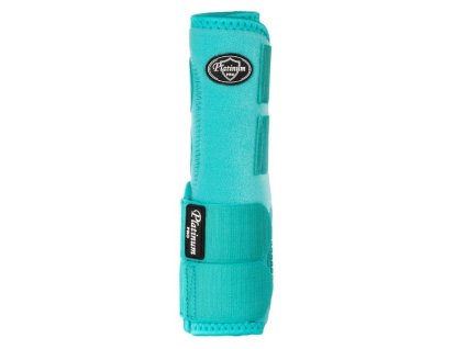 Westernové kamaše PLATINUM PRO Star zadní turquoise (S)