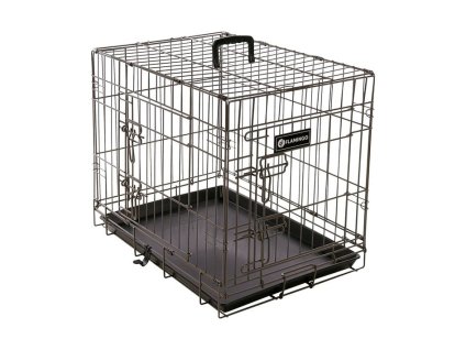 Klec pro psy FLAMINGO Ebo Taupe 61x43x50cm (2 dveře)