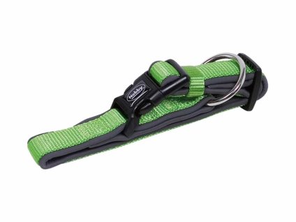 Obojek NOBBY Classic Preno neoprenový zelený (S/M) 30-45cm