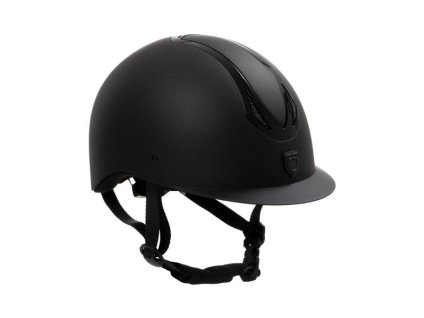 Bezpečnostní helma EQUESTRO Azael black/shiny black (L)