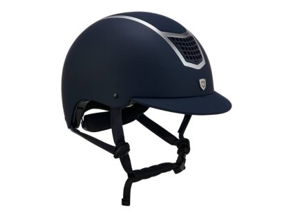 Bezpečnostní helma EQUESTRO Ultra Light blue/silver (M)