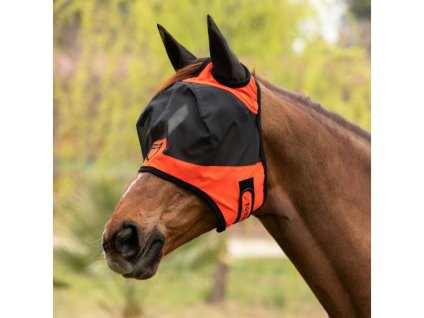 Maska proti hmyzu EQUESTRO Logo grenadine (L)