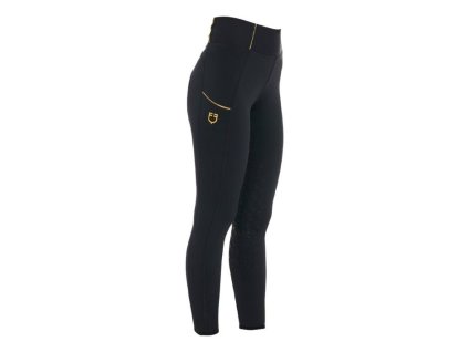 Dámské jezdecké legíny EQUESTRO Slim černé (L)