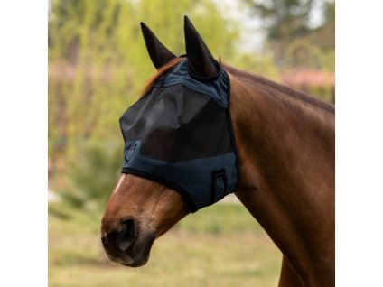 Maska proti hmyzu EQUESTRO Logo blue (S)