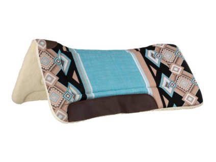 Westernová podsedlová deka POOLS Kansas light blue/black (DOPRODEJ)