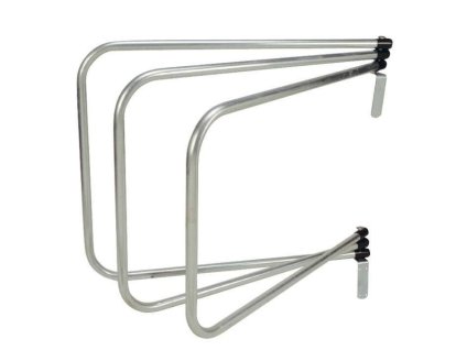 Kovový věšák na zeď na sušení dek HIPPOTONIC černý