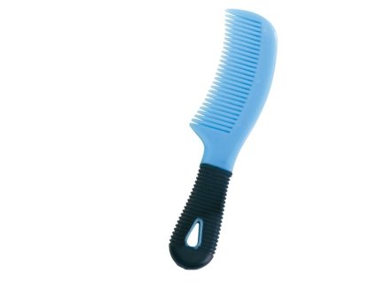 Hřeben na hřívu HIPPOTONIC Soft PVC light blue
