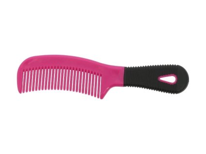 Hřeben na hřívu HIPPOTONIC Soft PVC fuchsia