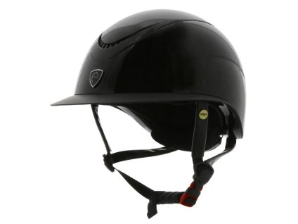 Bezpečnostní helma EQUITHEME Wings MIPS black shiny (55-57)