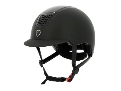 Bezpečnostní helma EQUITHEME Airy black/carbon/black (53-55)
