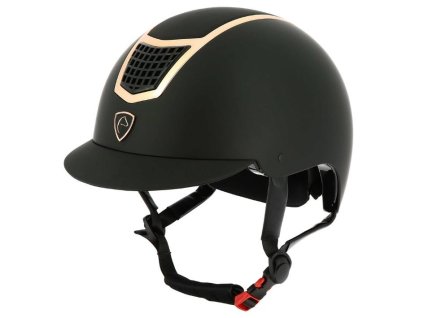 Bezpečnostní helma EQUITHEME Airy pink gold (59-61)