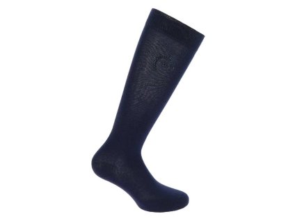 Podkolenky EQUITHEME Logo navy blue (35-38)