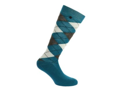 Podkolenky EQUITHEME Argyle sapphir/ecru (39-41)