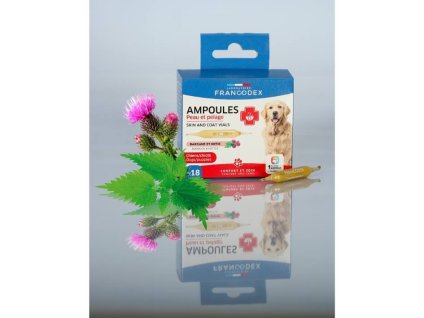 FRANCODEX Skin and Coat ampulky pro psy a štěňata 18x1ml