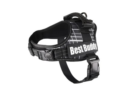 Postroj FLAMINGO Best Buddy Pluto černá síť (XS) 2,5x40-55cm