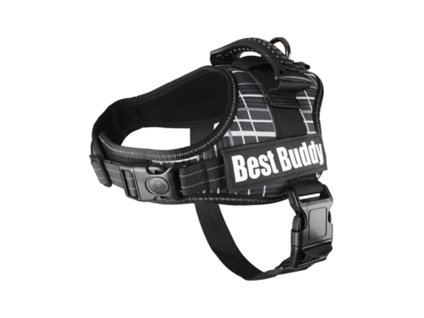 Postroj FLAMINGO Best Buddy Pluto černá síť (S) 2,5x50-70cm