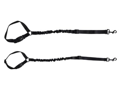 Pás do auta FLAMINGO Ramone černý s amortizérem 2,5cm (do max 30kg)