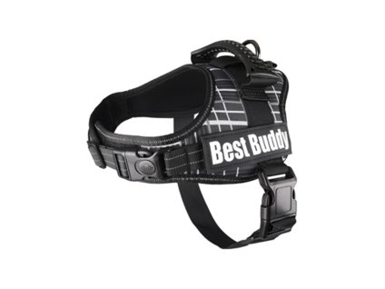 Postroj FLAMINGO Best Buddy Pluto černá síť (L) 5x70-90cm