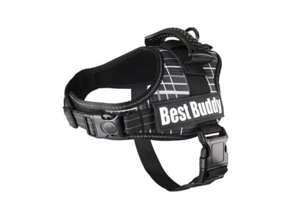 Postroj FLAMINGO Best Buddy Pluto černá síť (XXL) 5x95-130cm