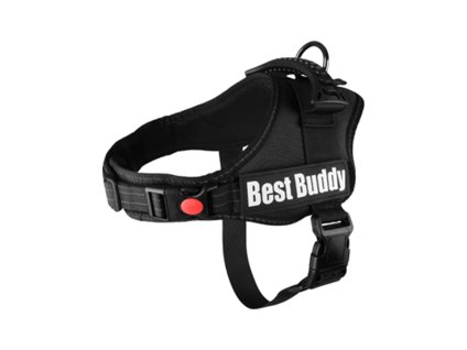 Postroj FLAMINGO Best Buddy Pluto černý (M) 3,8x60-80cm