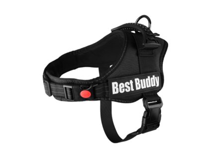 Postroj FLAMINGO Best Buddy Pluto černý (XXL) 5x95-130cm