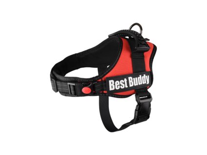 Postroj FLAMINGO Best Buddy Pluto červený (S) 2,5x50-70cm