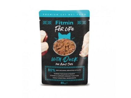 Kapsička FITMIN For Life Cat Adult Duck 85g