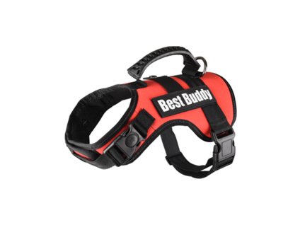 Postroj FLAMINGO Best Buddy Uranus červený (M) 3,8x60-80cm