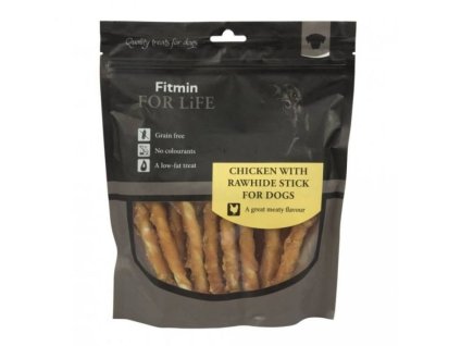 FITMIN For Life Treat Chicken with Rawhide Stick 400g