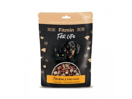FITMIN For Life Dog & Cat Chicken & Fish pieces 70g (DOPRODEJ)