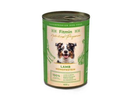 Konzerva FITMIN Nutritional Programme Lamb 400g