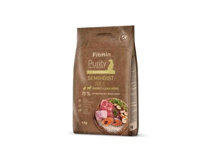 FITMIN Purity Rice Semimoist Rabbit & Lamb 4kg