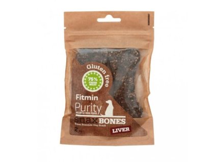 FITMIN Purity Snax Bones Liver 56g (2ks)