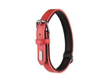 Obojek FLAMINGO Rinti kožený červený 2x36-44cm