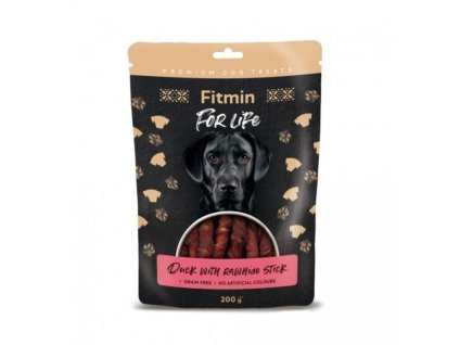 FITMIN For Life Treat Duck with Rawhide Stick 200g