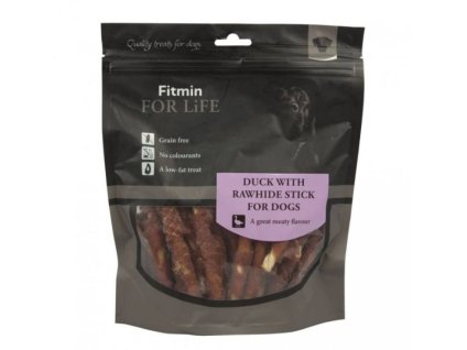 FITMIN For Life Treat Duck with Rawhide Stick 400g
