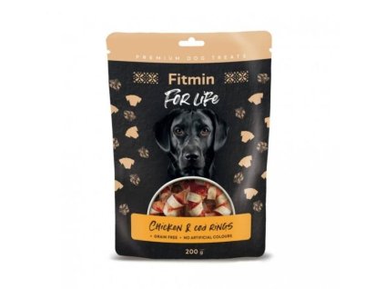 FITMIN For Life Treat Chicken & Cod Rings 200g