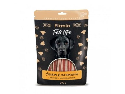 FITMIN For Life Treat Chicken & Cod Sandwich 200g
