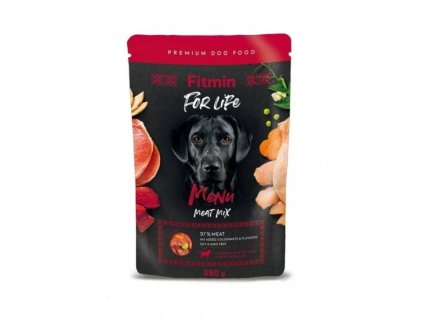 Kapsička FITMIN For Life Menu Meat Mix 350g