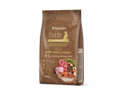 FITMIN Purity Rice Semimoist Rabbit & Lamb 800g