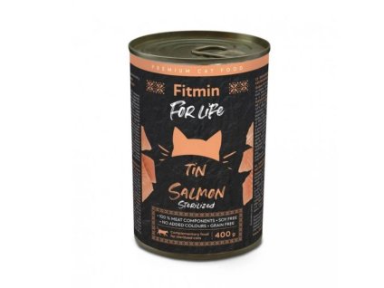 Konzerva FITMIN For Life Cat Sterilized Salmon 400g