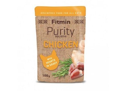 Kapsička FITMIN Purity Cat Chicken with hearts 100g (DOPRODEJ)