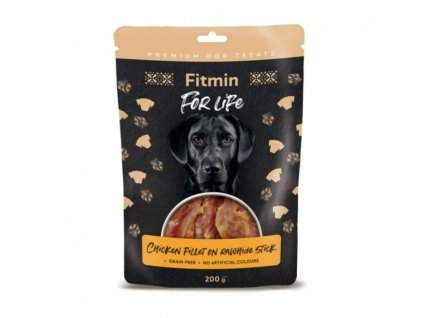 FITMIN For Life Treat Chicken Fillet on Rawhide Stick 200g